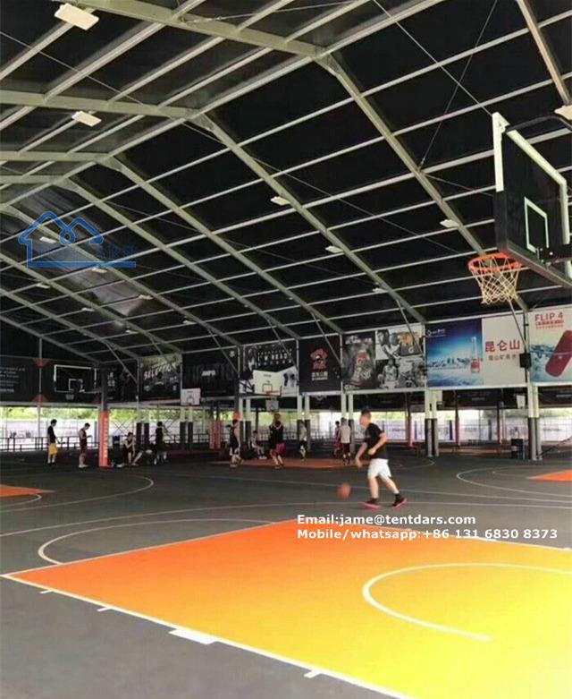 Basketball court tent