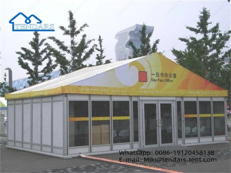 glass wall structure tent